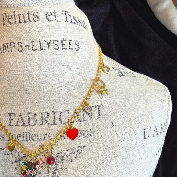 Charm necklace. Unique and one of a kind. Layering. 22” inches Perfect gift - Picture 8 of 15